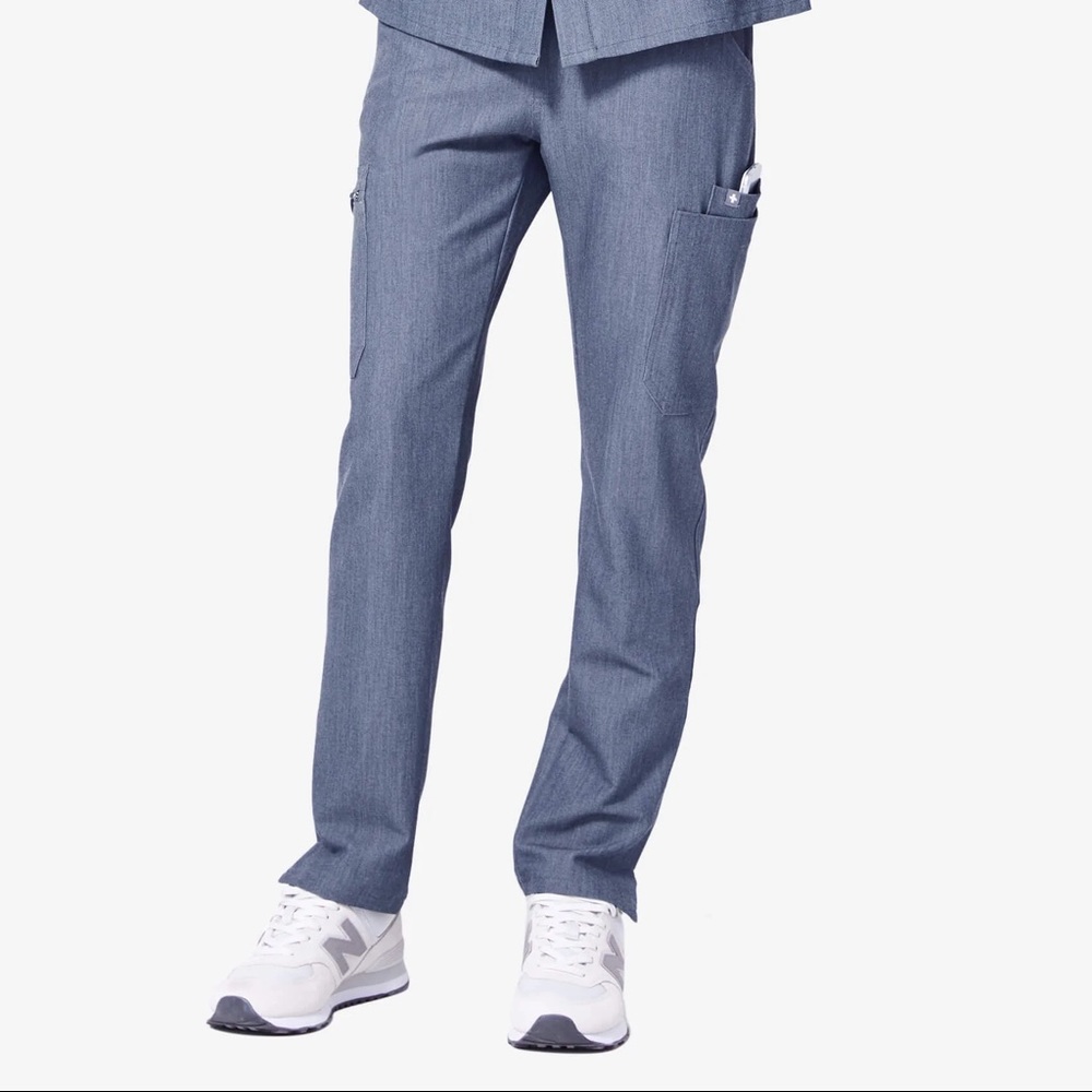 FIGS Heather Denim - Yola Scrub Bottoms